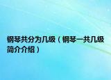 钢琴共分为几级（钢琴一共几级简介介绍）