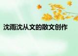 沈雨沈从文的散文创作