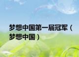 梦想中国第一届冠军（梦想中国）
