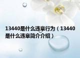 13440是什么违章行为（13440是什么违章简介介绍）