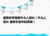 魔兽世界精英牛头人酋长（牛头人酋长 魔兽争霸中的英雄）
