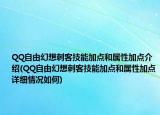 QQ自由幻想刺客技能加点和属性加点介绍(QQ自由幻想刺客技能加点和属性加点详细情况如何)
