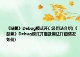《缺氧》Debug模式开启及用法介绍(《缺氧》Debug模式开启及用法详细情况如何)