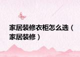 家居装修衣柜怎么选（家居装修）