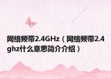网络频带2.4GHz（网络频带2.4ghz什么意思简介介绍）