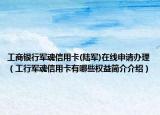 工商银行军魂信用卡(陆军)在线申请办理（工行军魂信用卡有哪些权益简介介绍）