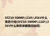 SFZ10-50000\110\35kV什么意思介绍(SFZ10-50000\110\35kV什么意思详细情况如何)