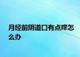 月经前阴道口有点痒怎么办