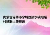 内蒙古赤峰市宁城县热水镇阳后村妇联主任桂云