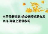 当日最新消息 蚂蚁借呗逾期会怎么样 真会上面催收吗