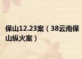 保山12.23案（38云南保山纵火案）