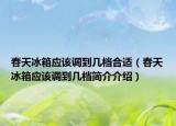 春天冰箱应该调到几档合适（春天冰箱应该调到几档简介介绍）