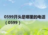 0599开头是哪里的电话（0599）
