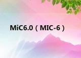 MiC6.0（MIC-6）