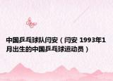 中国乒乓球队闫安（闫安 1993年1月出生的中国乒乓球运动员）
