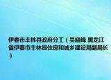 伊春市丰林县政府分工（吴晓峰 黑龙江省伊春市丰林县住房和城乡建设局副局长）