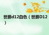 世爵d12白色（世爵D12）