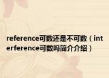 reference可数还是不可数（interference可数吗简介介绍）