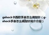 gshock卡西欧手表怎么调指针（g-shock手表怎么调指针简介介绍）