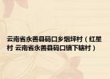 云南省永善县码口乡烟坪村（红星村 云南省永善县码口镇下辖村）