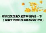 有哪些爱国主义的影片呢简介一下（爱国主义的影片有哪些简介介绍）