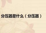 分压器是什么（分压器）