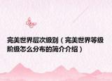 完美世界层次级别（完美世界等级阶级怎么分布的简介介绍）