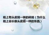 脸上有头皮屑一样的碎屑（为什么脸上会长像头皮屑一样的东西）