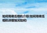 如何用傻瓜相机介绍(如何用傻瓜相机详细情况如何)