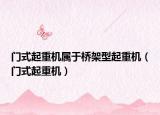 门式起重机属于桥架型起重机（门式起重机）