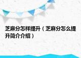 芝麻分怎样提升（芝麻分怎么提升简介介绍）