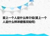 爱上一个人是什么样介绍(爱上一个人是什么样详细情况如何)