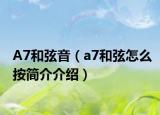 A7和弦音（a7和弦怎么按简介介绍）