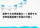 世界十大文学名著之一（世界十大文学名著是哪十本简介介绍）