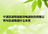 宁波凯波智能熨烫电器制造有限公司与凯波集团什么关系