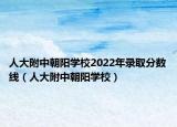 人大附中朝阳学校2022年录取分数线（人大附中朝阳学校）