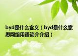 byd是什么含义（byd是什么意思网络用语简介介绍）