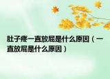 肚子疼一直放屁是什么原因（一直放屁是什么原因）