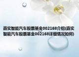 嘉实智能汽车股票基金002168介绍(嘉实智能汽车股票基金002168详细情况如何)