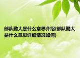 部队勤大是什么意思介绍(部队勤大是什么意思详细情况如何)