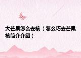 大芒果怎么去核（怎么巧去芒果核简介介绍）