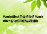 Work(Bitch的介绍介绍 Work Bitch的介绍详细情况如何)