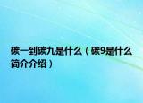 碳一到碳九是什么（碳9是什么简介介绍）