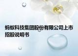 蚂蚁科技集团股份有限公司上市招股说明书