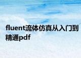 fluent流体仿真从入门到精通pdf