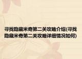 寻找隐藏米奇第二关攻略介绍(寻找隐藏米奇第二关攻略详细情况如何)
