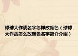 球球大作战名字怎样改颜色（球球大作战怎么改颜色名字简介介绍）