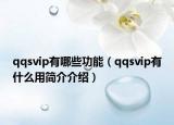 qqsvip有哪些功能（qqsvip有什么用简介介绍）