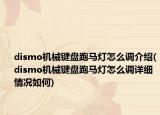 dismo机械键盘跑马灯怎么调介绍(dismo机械键盘跑马灯怎么调详细情况如何)