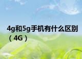 4g和5g手机有什么区别（4G）
